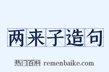 两来子造句是什么意思的图片